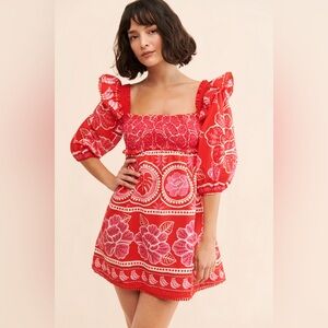 FARM Rio Summer Sunrise Mini Dress